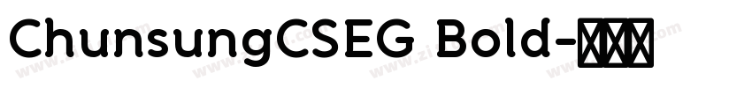 ChunsungCSEG Bold字体转换